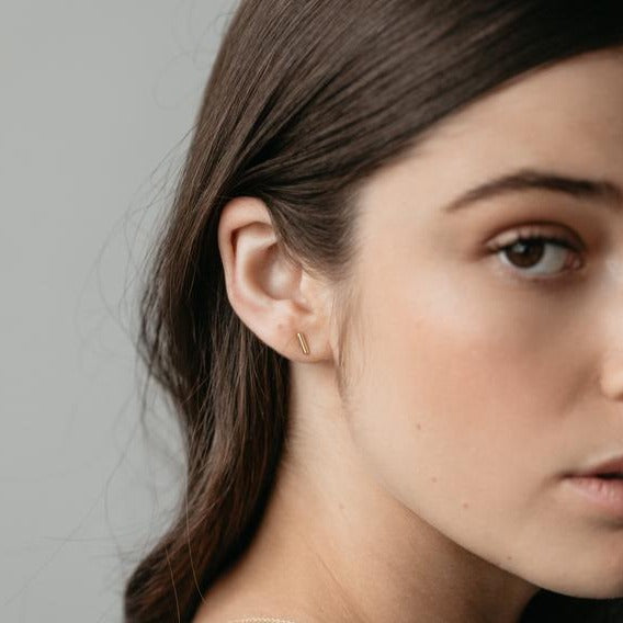 Mini Bar Studs - Gold & Silver