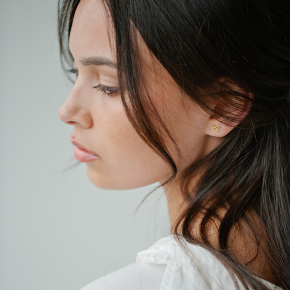 Dotty Love Studs - Gold & Silver