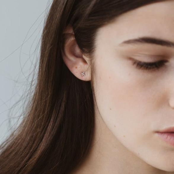 Ex Oh Studs - Gold & Silver