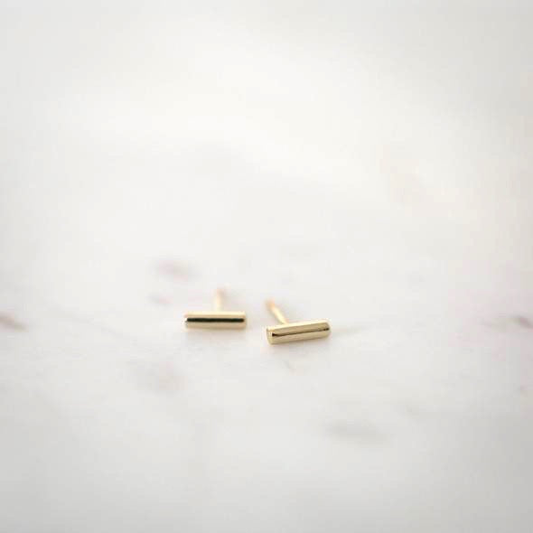 Mini Bar Studs - Gold & Silver