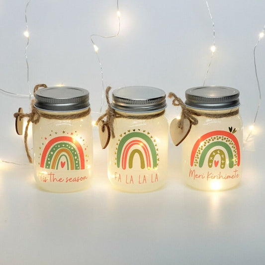 Mini Christmas Sparkle Jars - Box Set Of 3