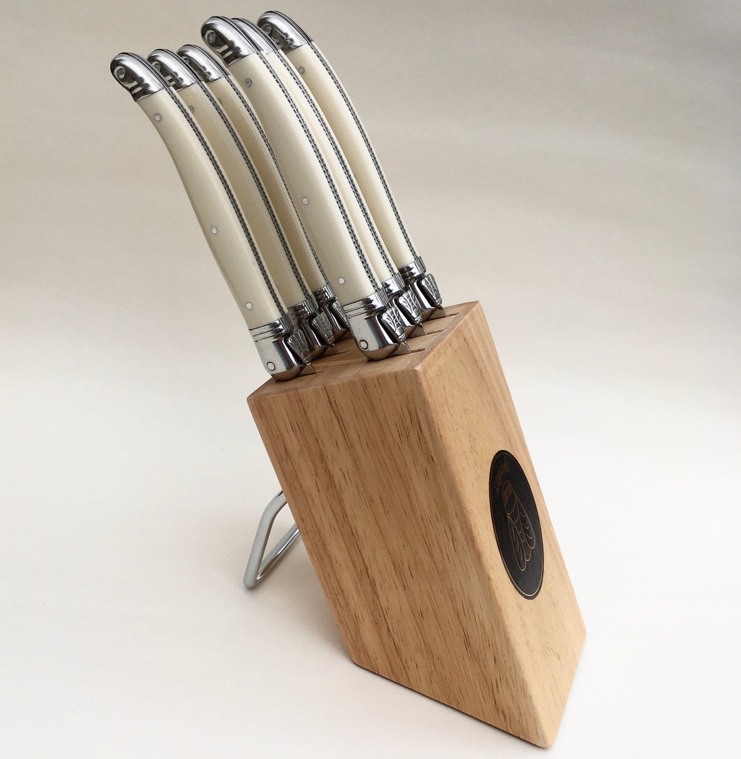 Steak Knives & Block - Ivory or Black