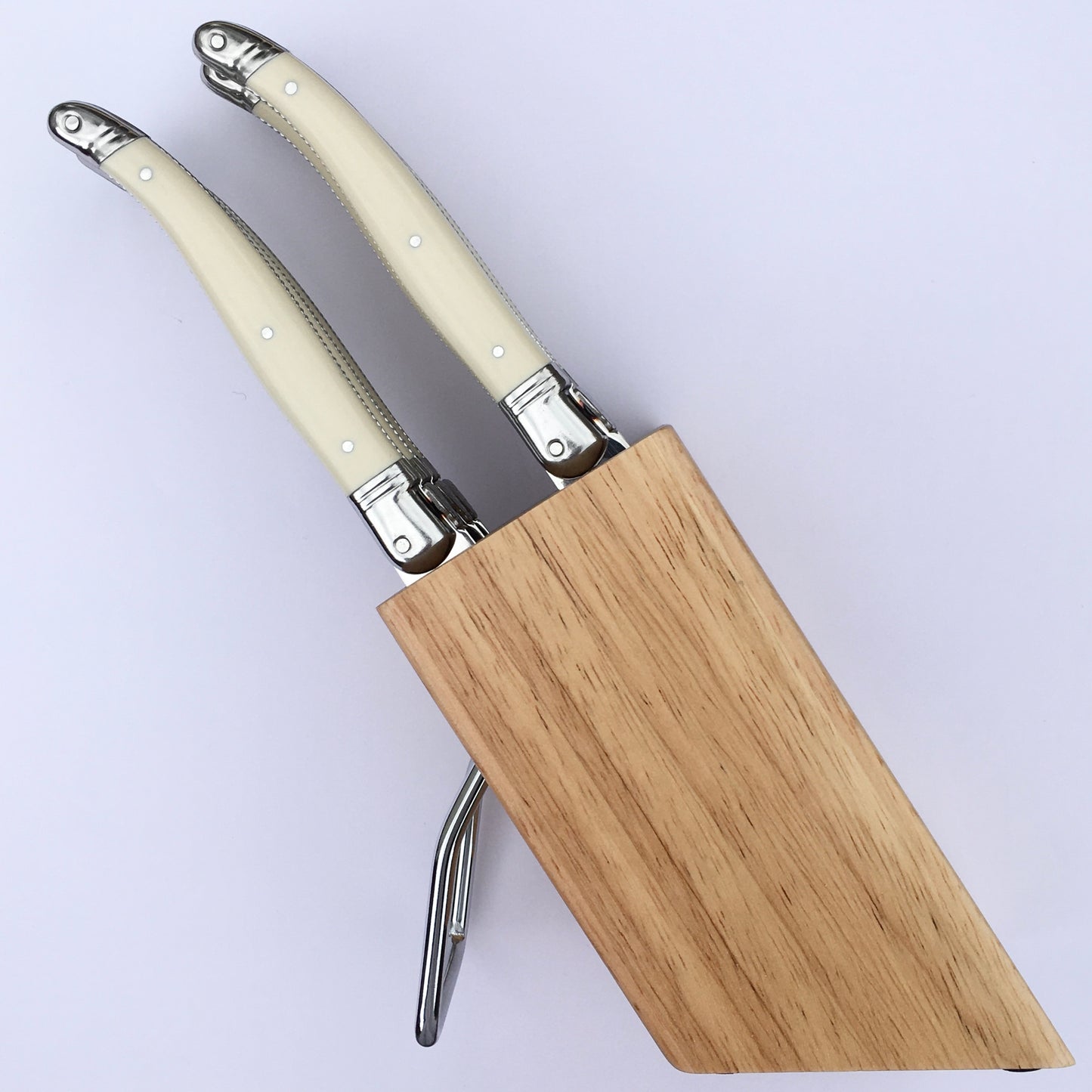 Steak Knives & Block - Ivory or Black