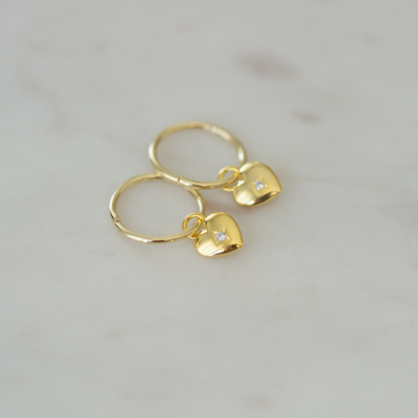 Sweetheart Sleepers - Gold & Silver