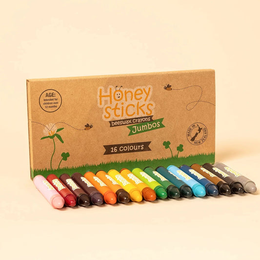 Honey Sticks 16 Crayons  -  Jumbos
