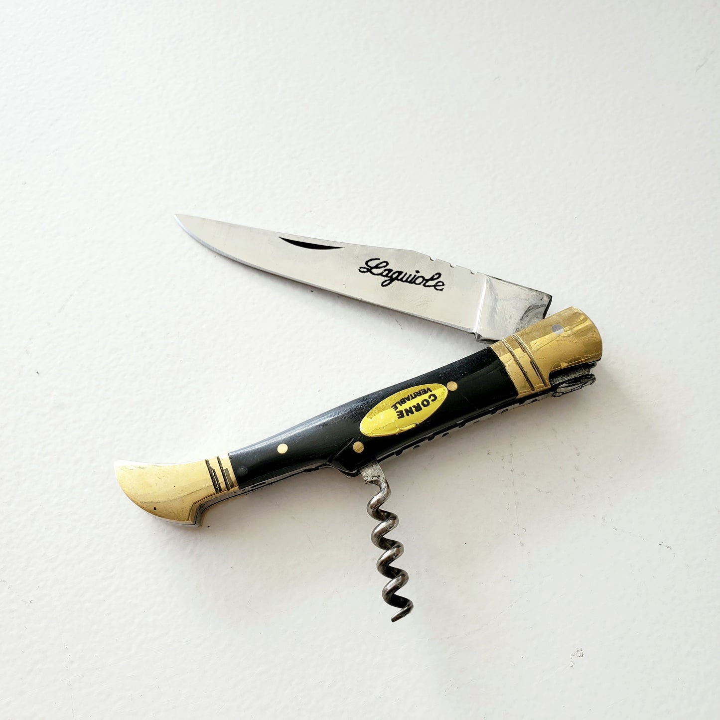 Folding Wine Knife 12cm - Horn