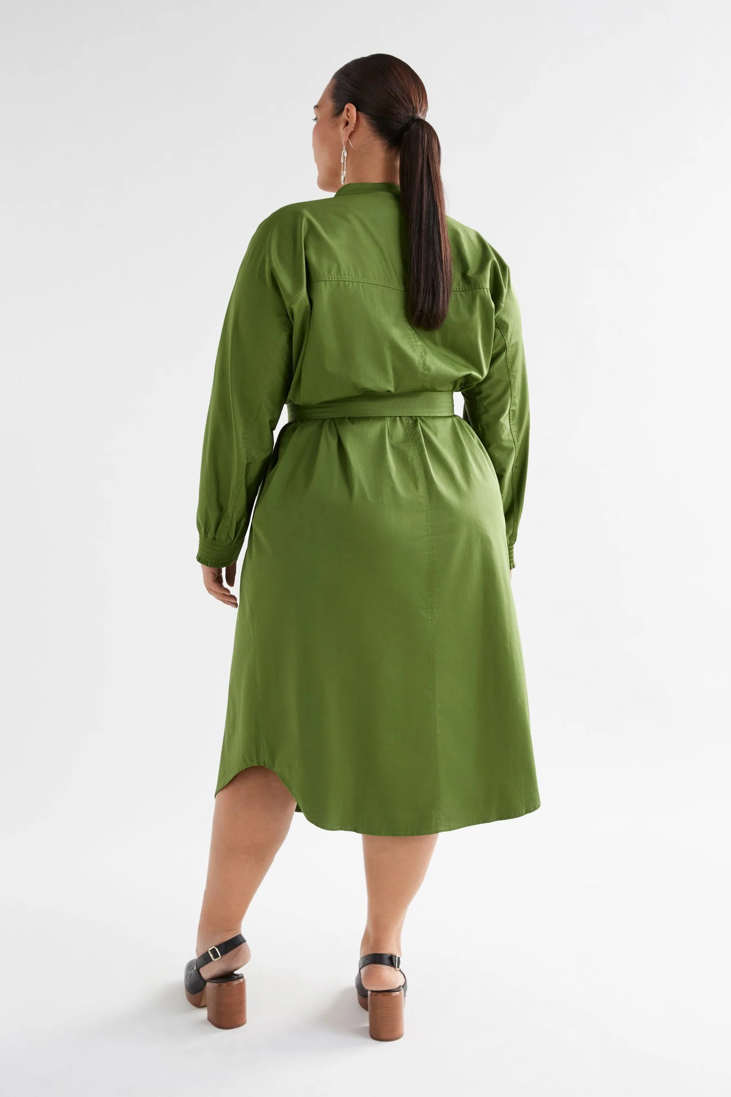 Eller Dress - Green Moss