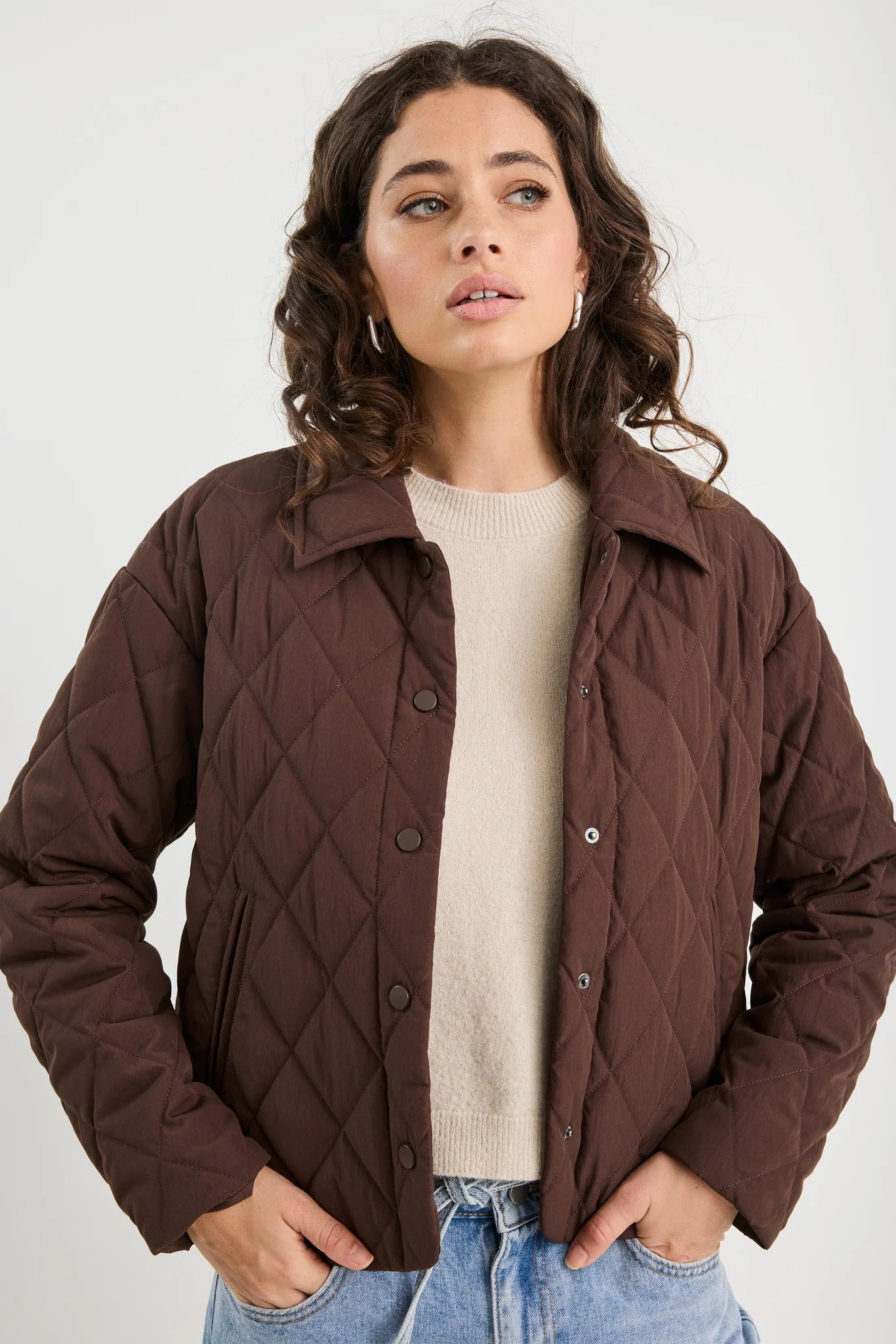 Absolute Quilted Jacket - Chocolate