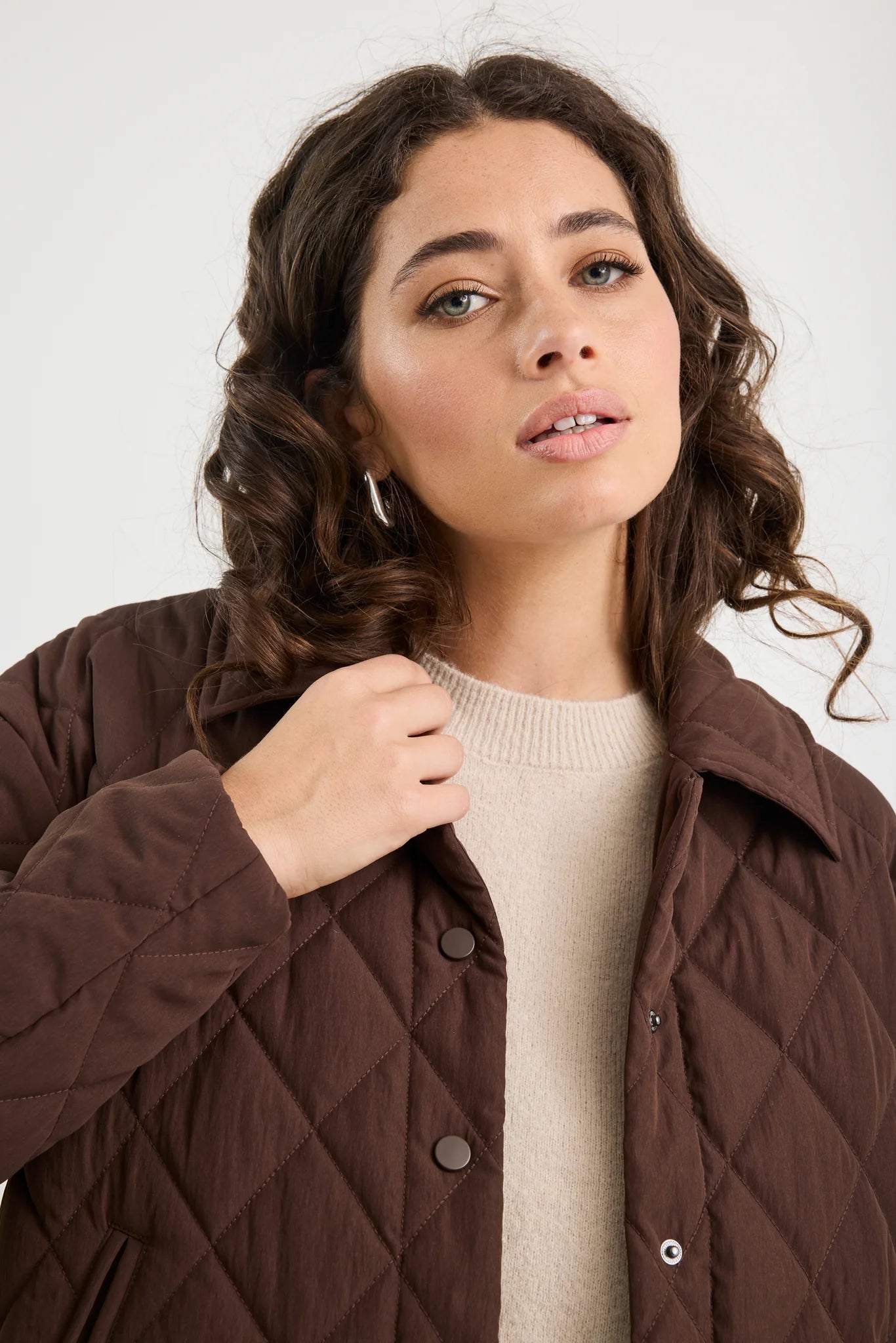Absolute Quilted Jacket - Chocolate