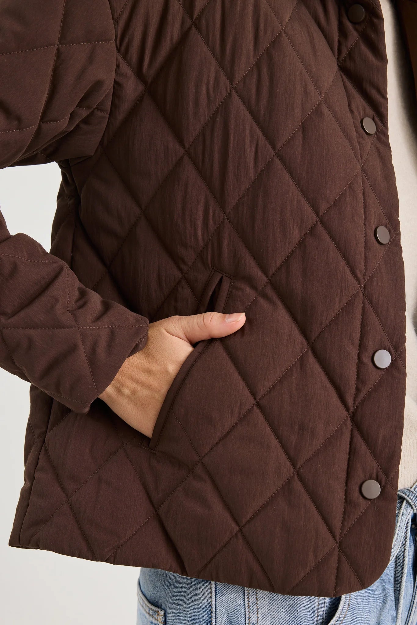 Absolute Quilted Jacket - Chocolate