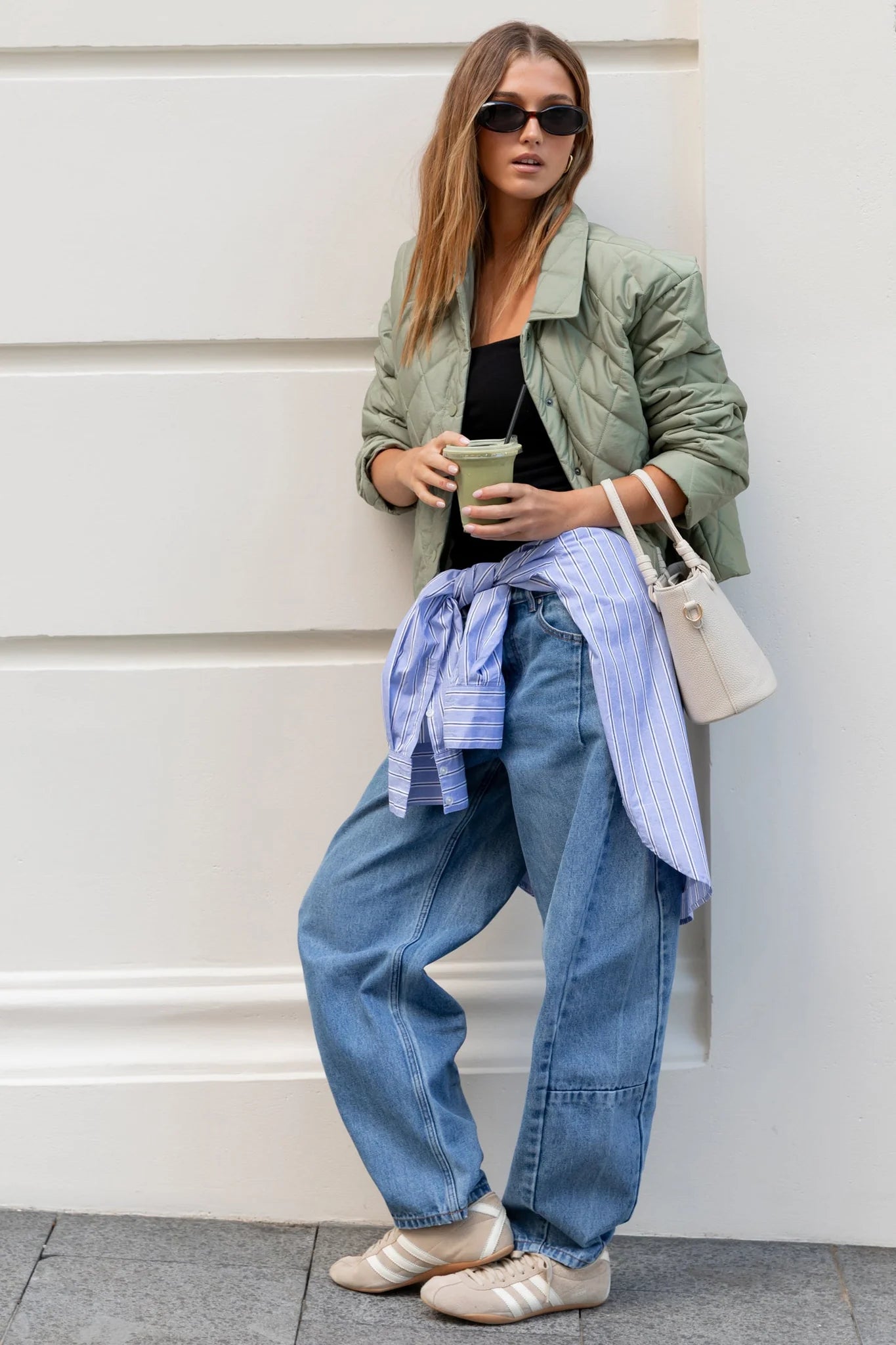 Absolute Quilted Jacket - Soft Khaki