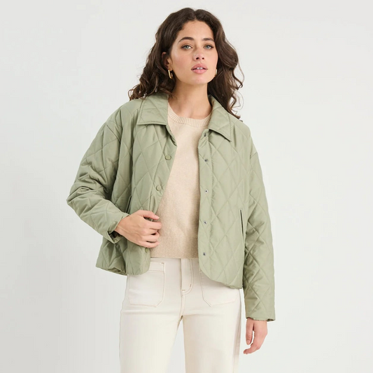 Absolute Quilted Jacket - Soft Khaki