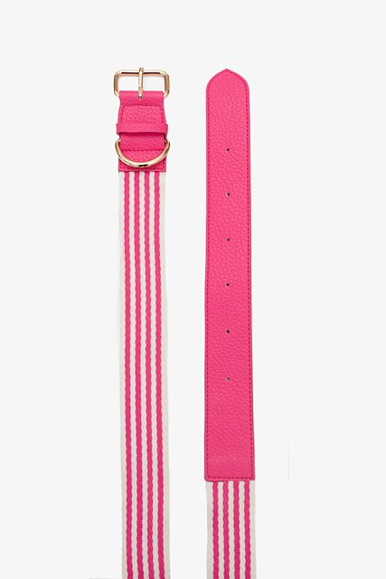 Sadie Stripe Belt - Pink