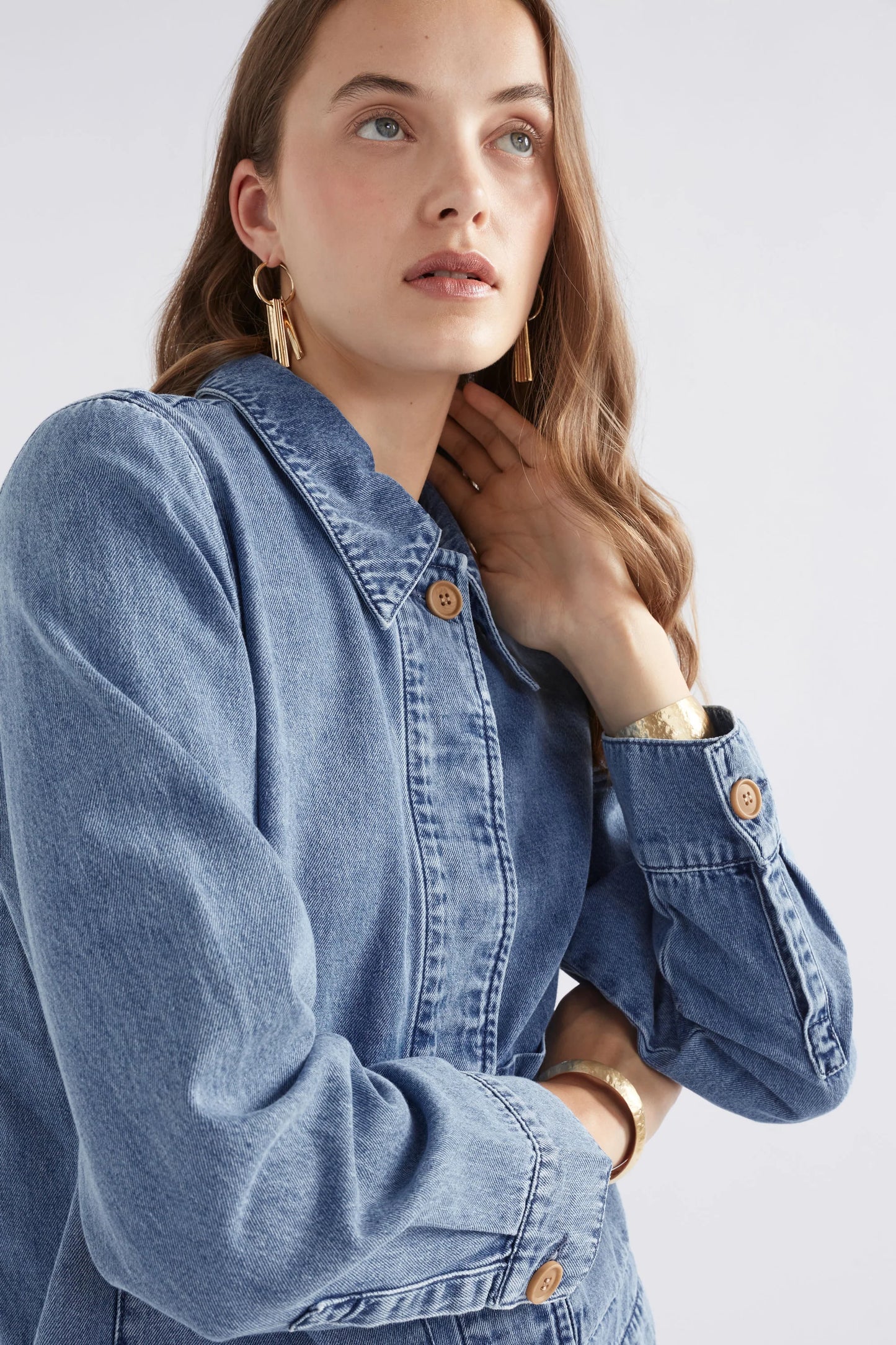 Arbet Denim Jacket Chambray Blue