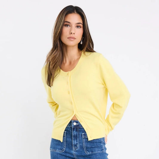 Autograph Cardigan - Lemon