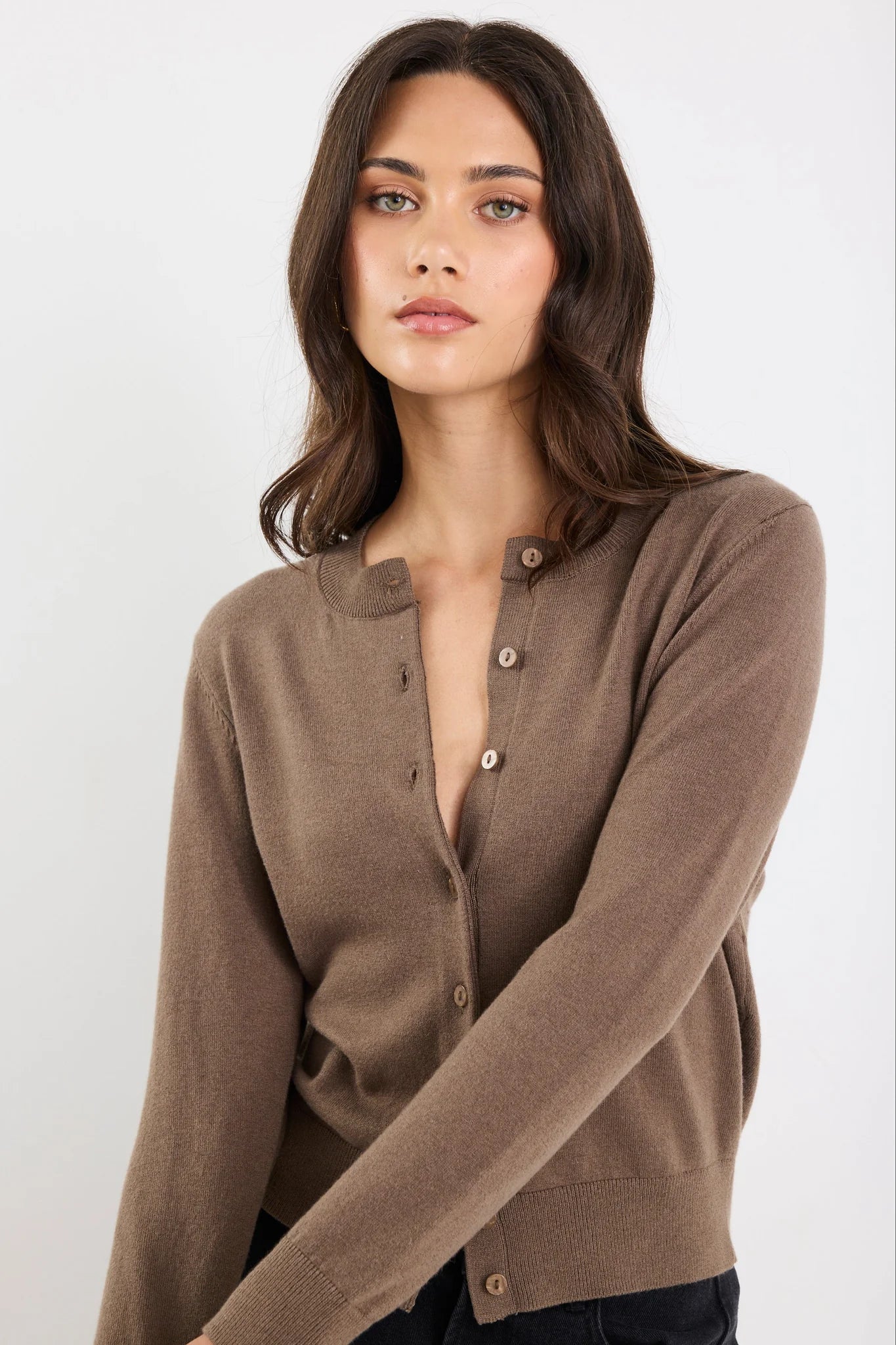 Autograph Cardigan - Mocha