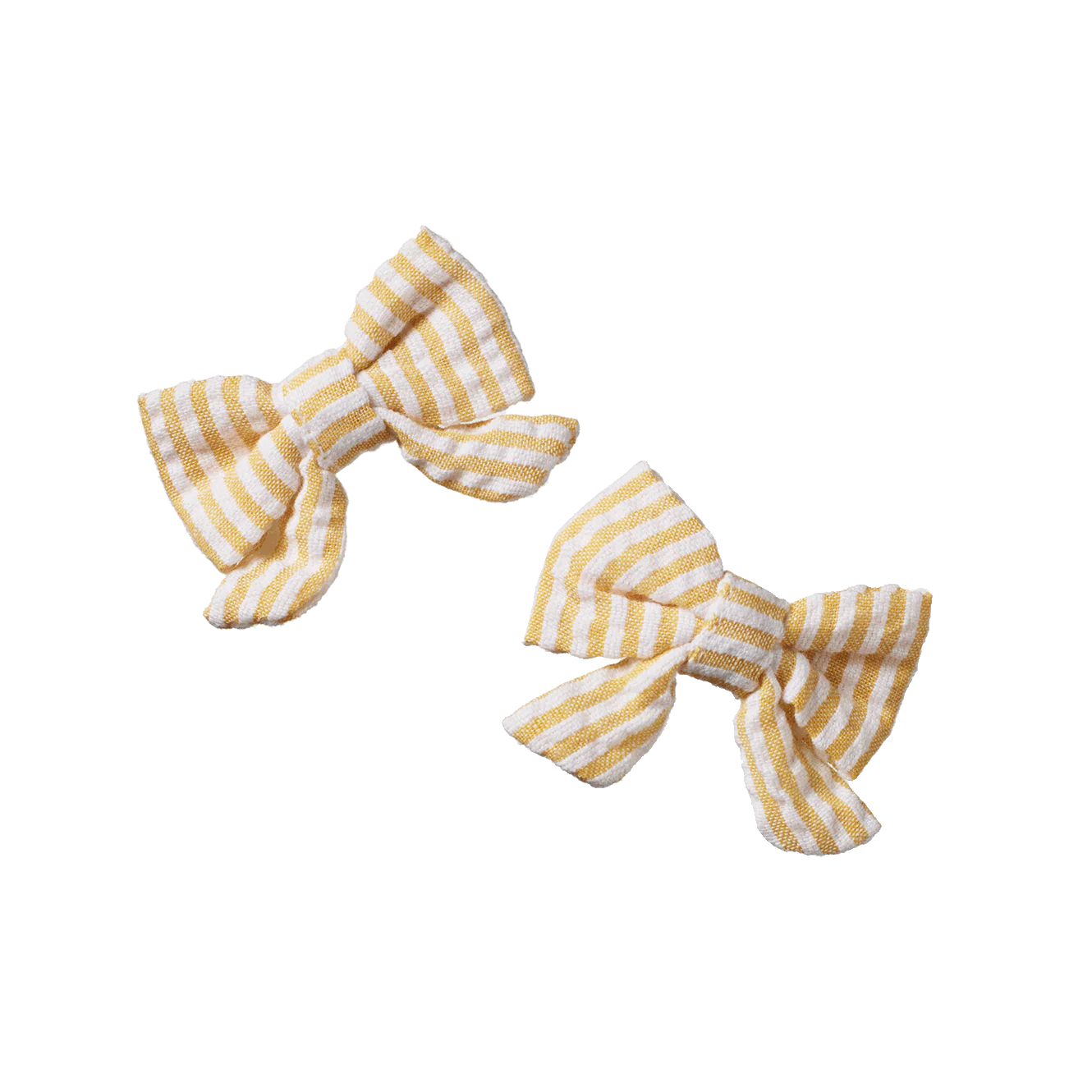 Bow Hair Clip - Golden Stripe