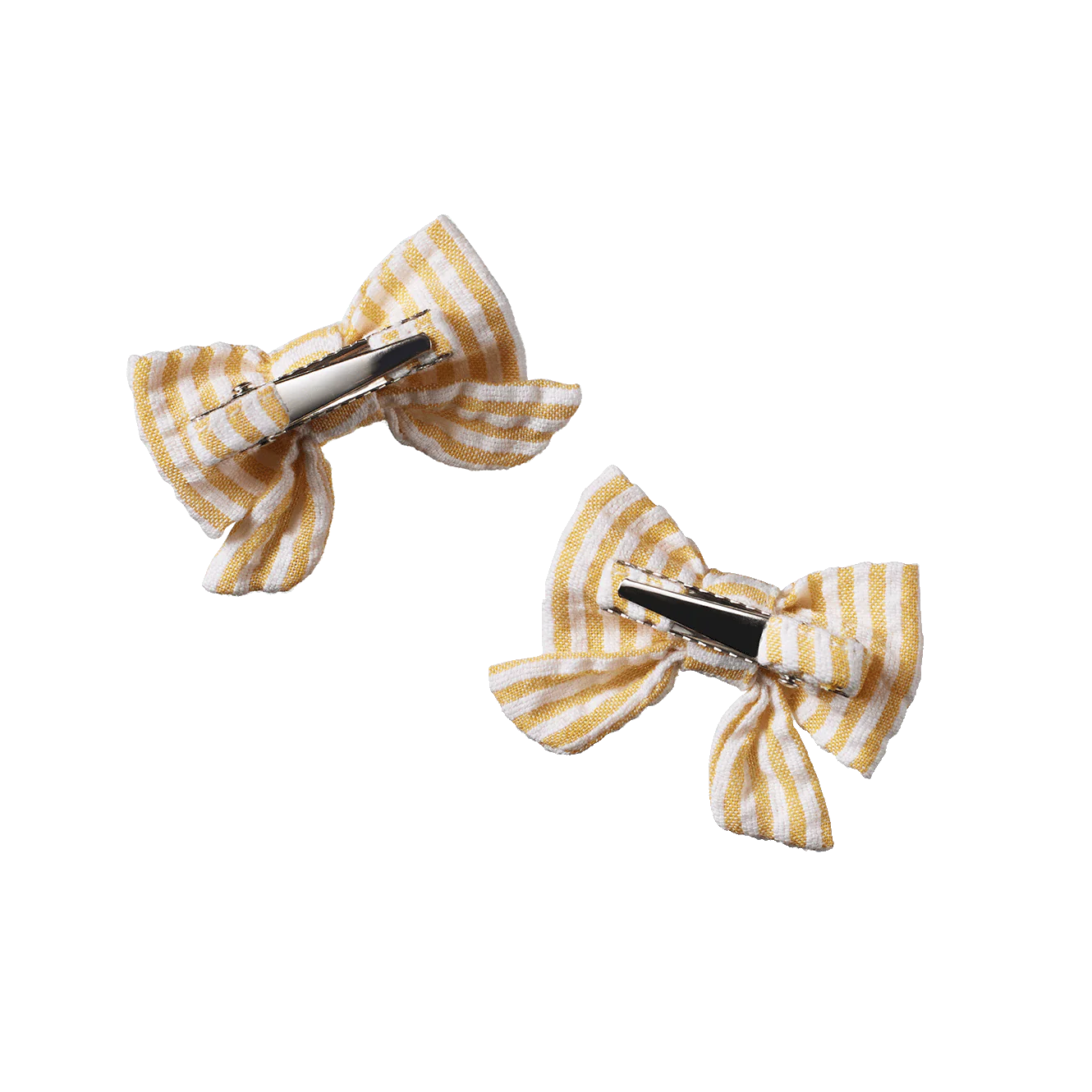Bow Hair Clip - Golden Stripe