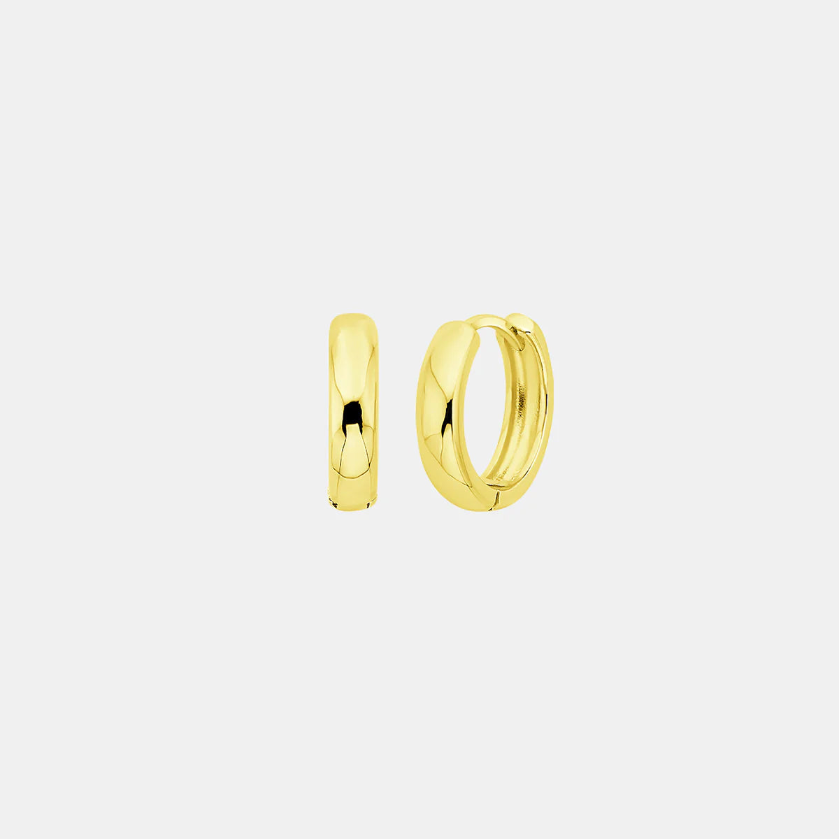 Curve Huggies - 15mm Gold & Silver
