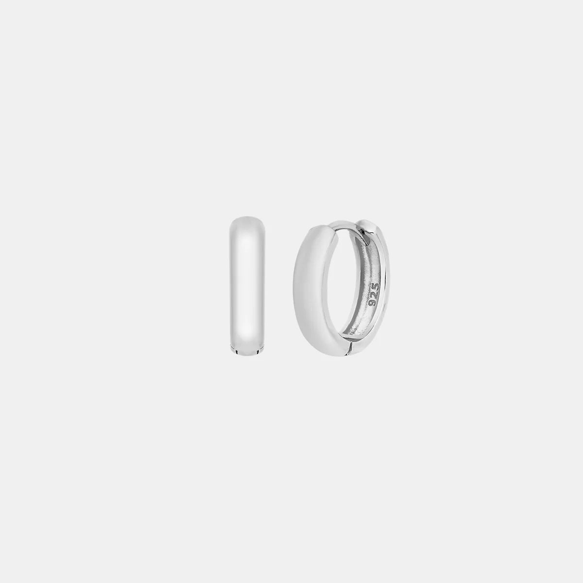 Curve Huggies - 15mm Gold & Silver