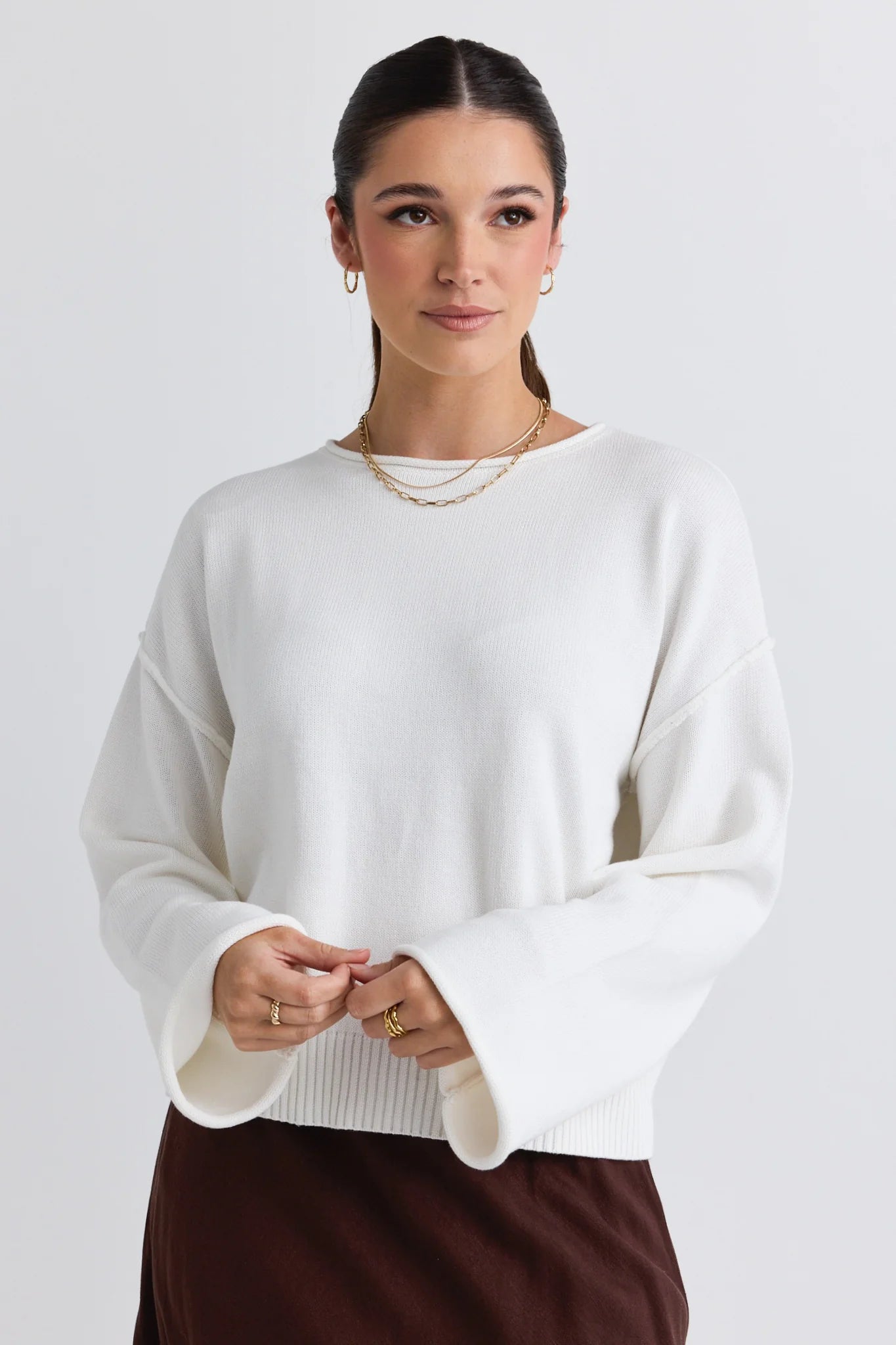 Daytime Cotton Jumper - Ivory