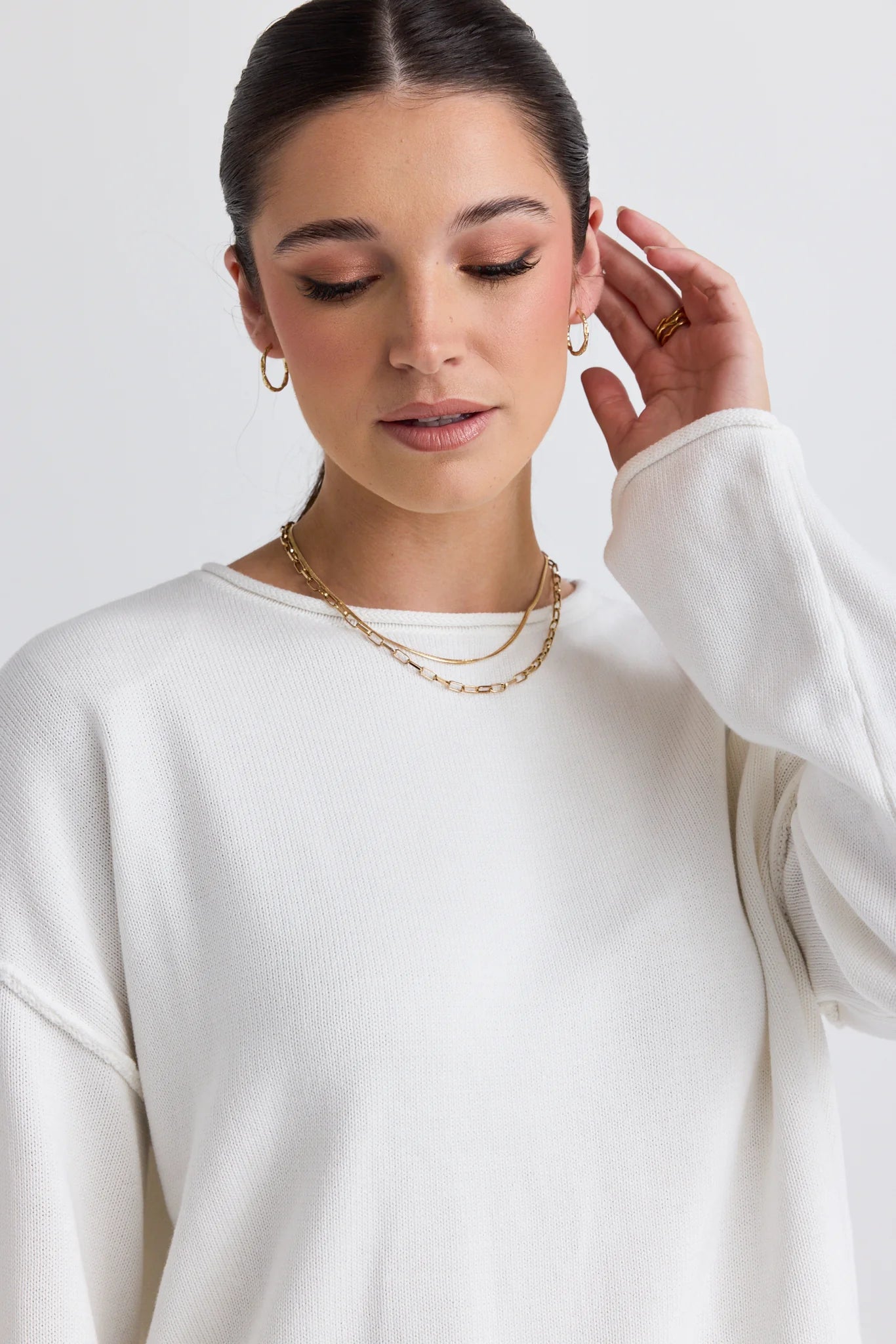 Daytime Cotton Jumper - Ivory