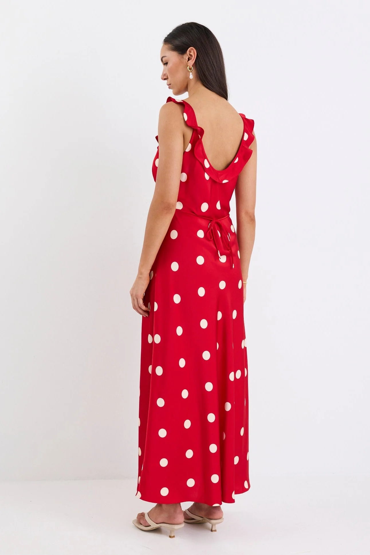 Delightful Maxi Dress - Cherry Polka Dot