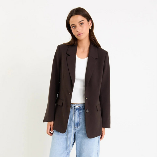 Diploma Blazer - Dark Chocolate