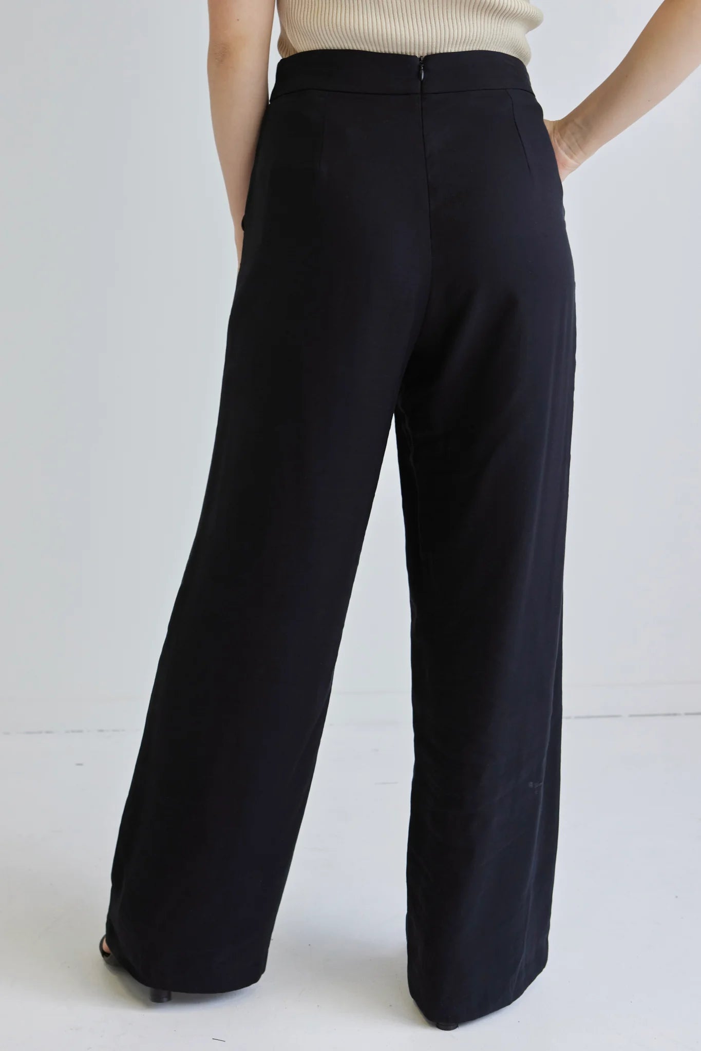 Effortless Wide Leg Pant - Black