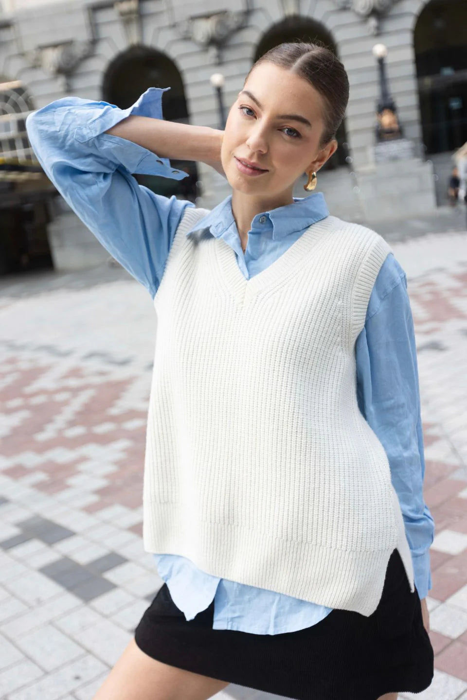 Everyday Knit Vest - Ivory