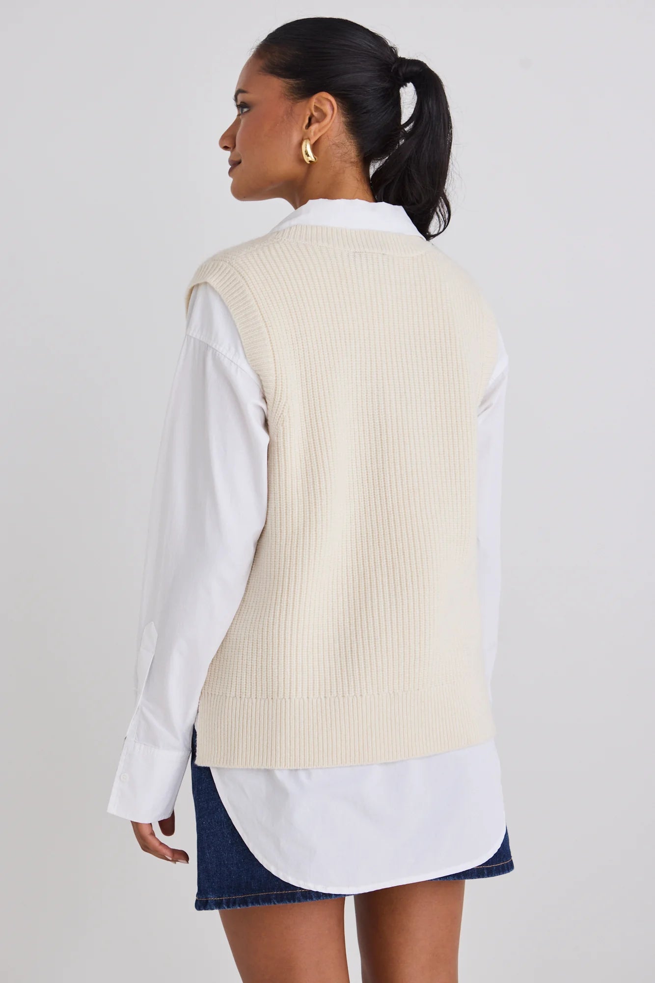 Everyday Knit Vest - Ivory