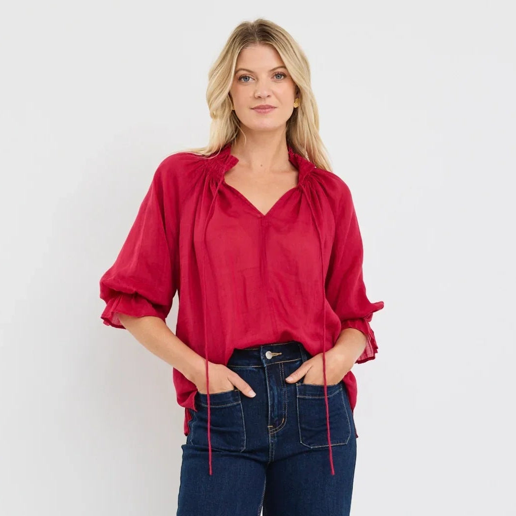 Expedition Short Sleeve Top - Raspberry