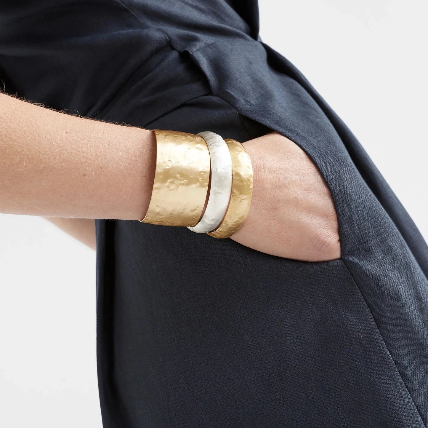 Gild Thin Cuff Bangle - Gold or Silver