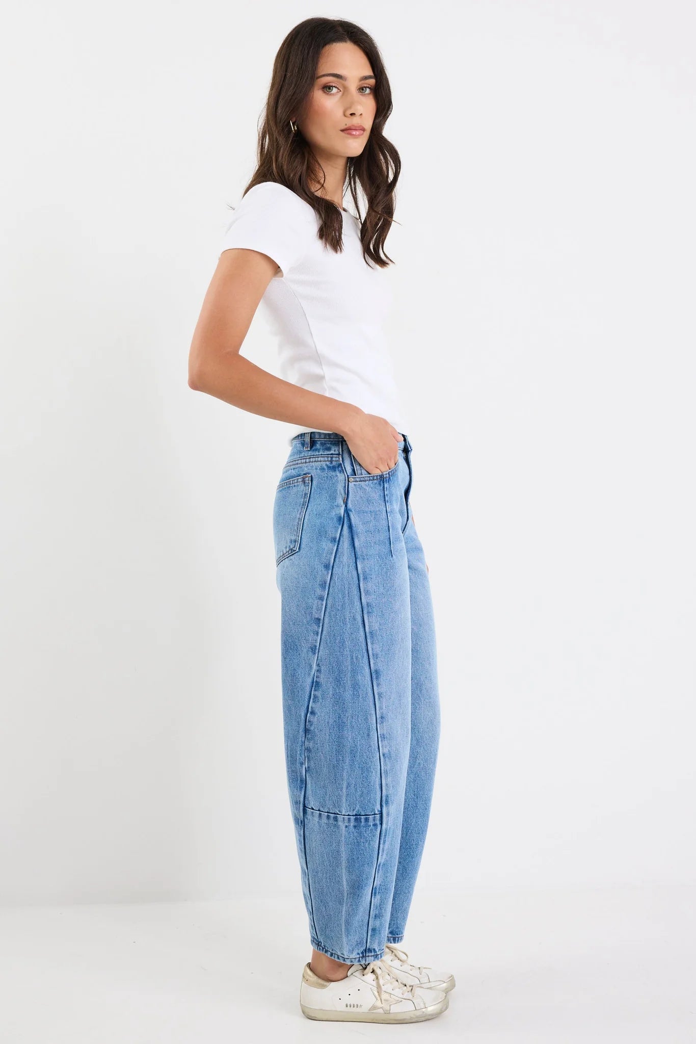 Graduate Barrel Jeans - 90's Blue