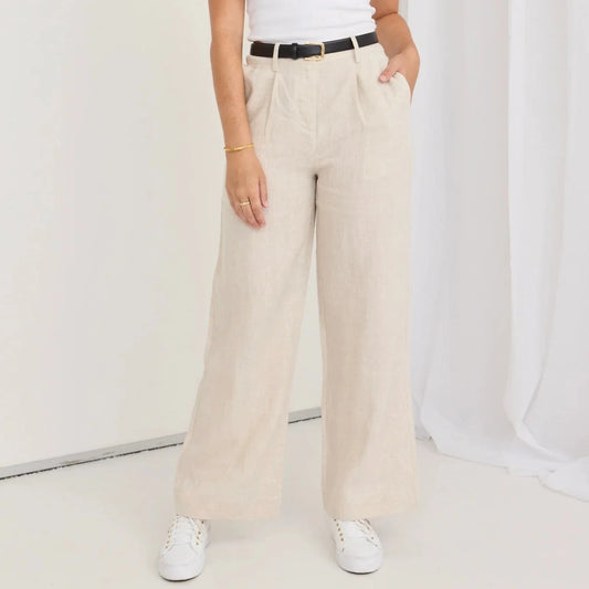 Island Linen Pant - Natural