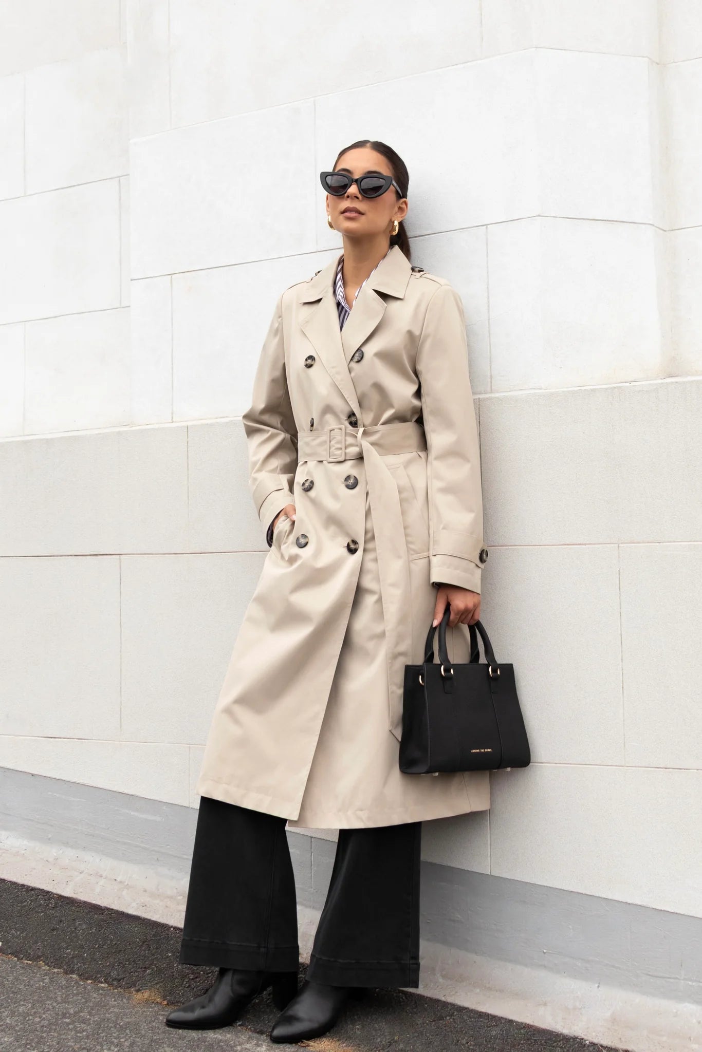 Kensington Trench Coat - Stone