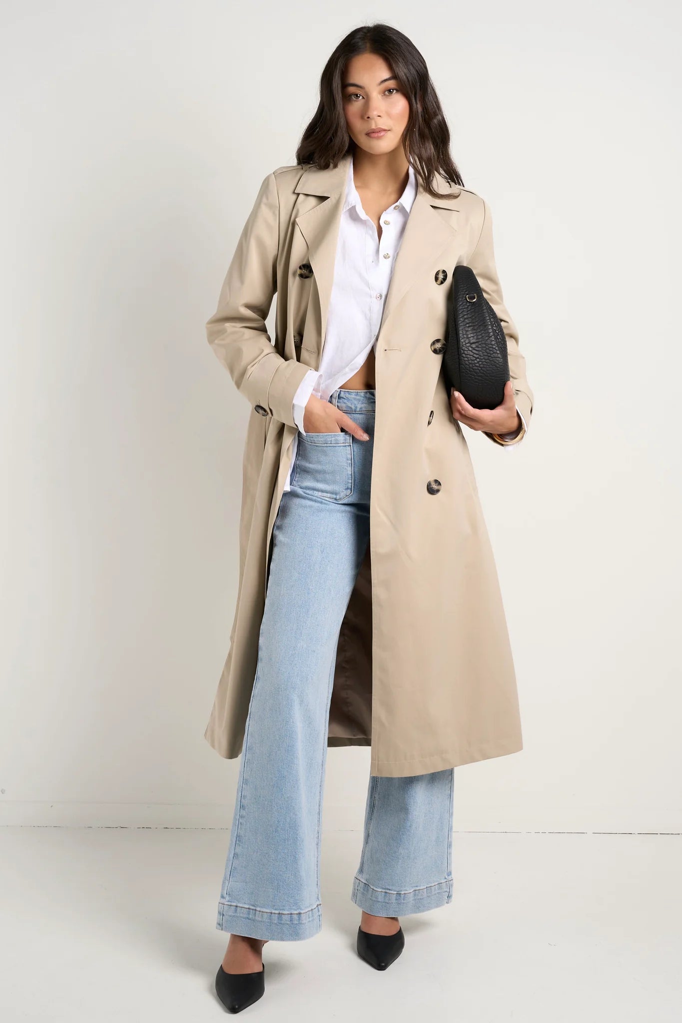 Kensington Trench Coat - Stone