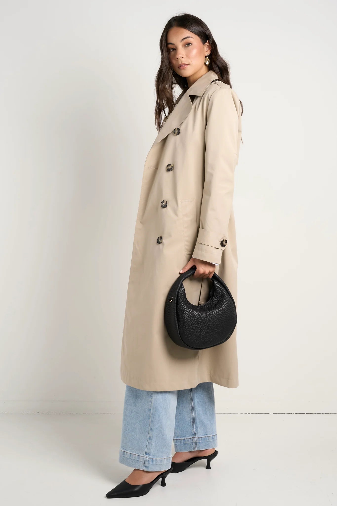 Kensington Trench Coat - Stone