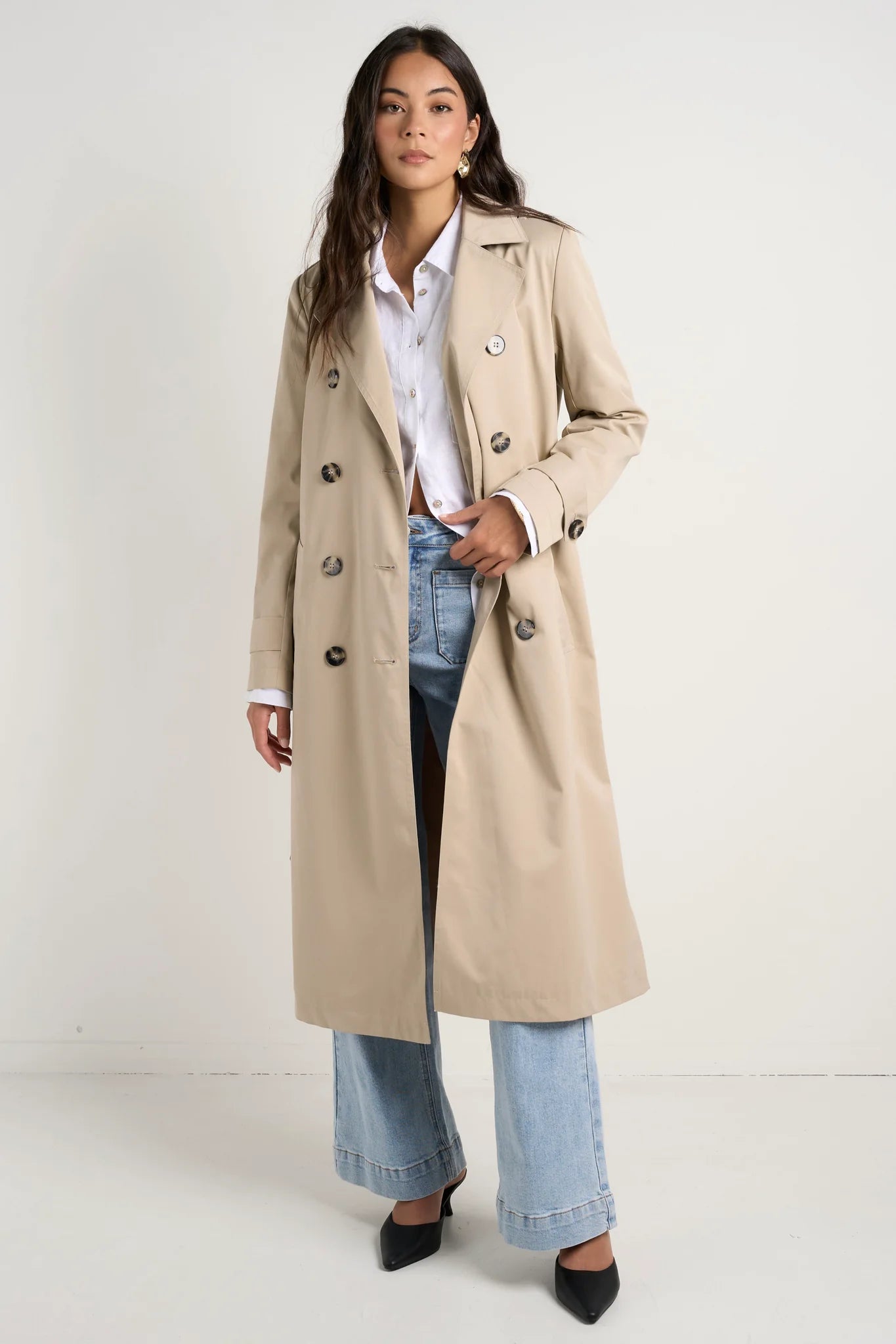 Kensington Trench Coat - Stone