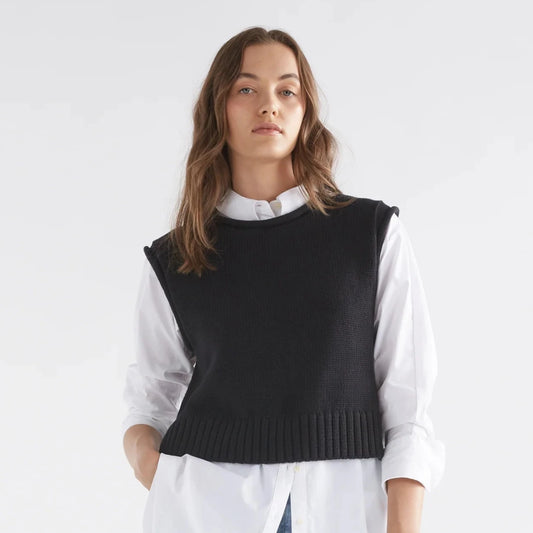 Lunel Knit Vest - Black