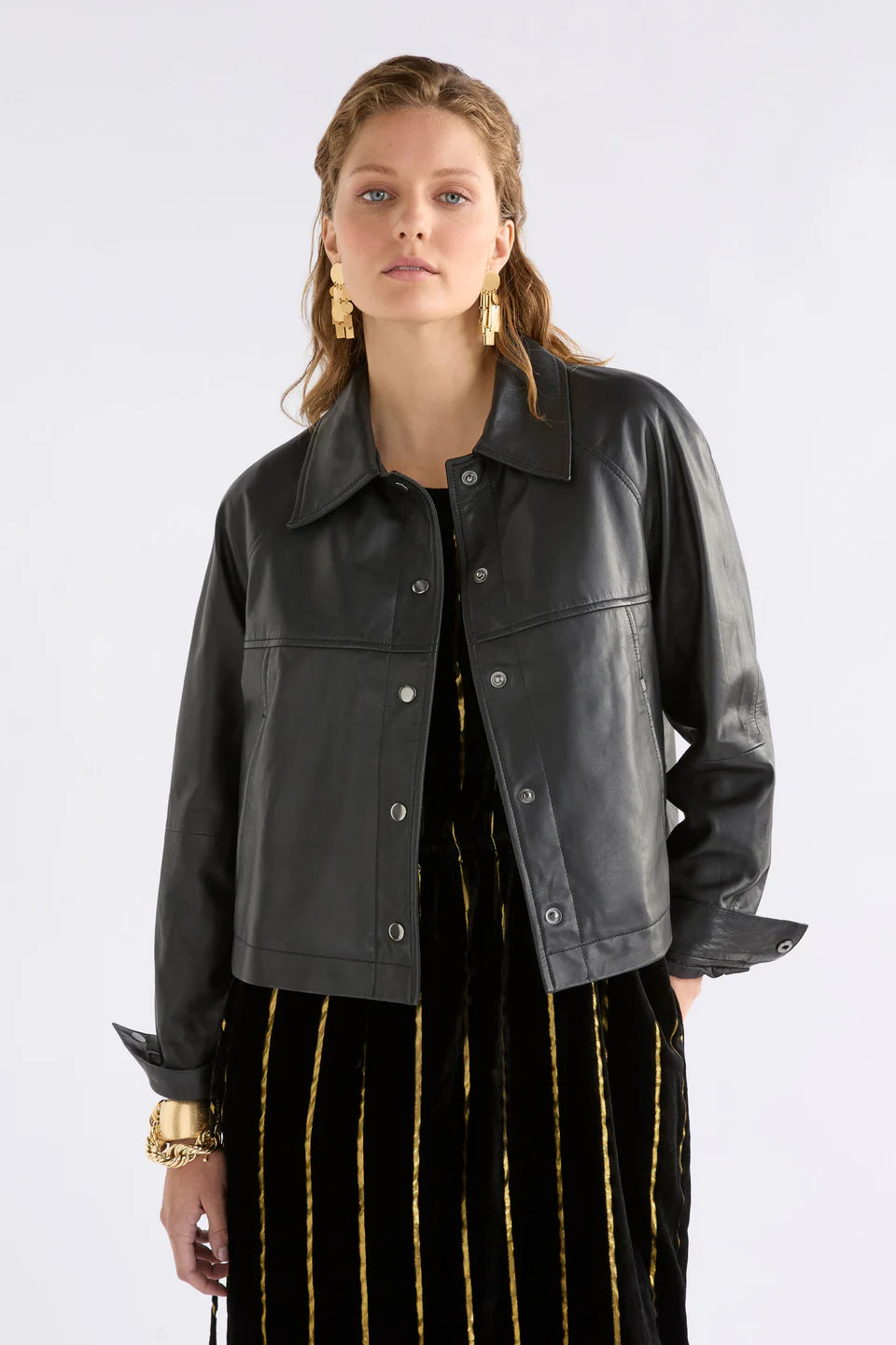 Nahka Leather Jacket - Black