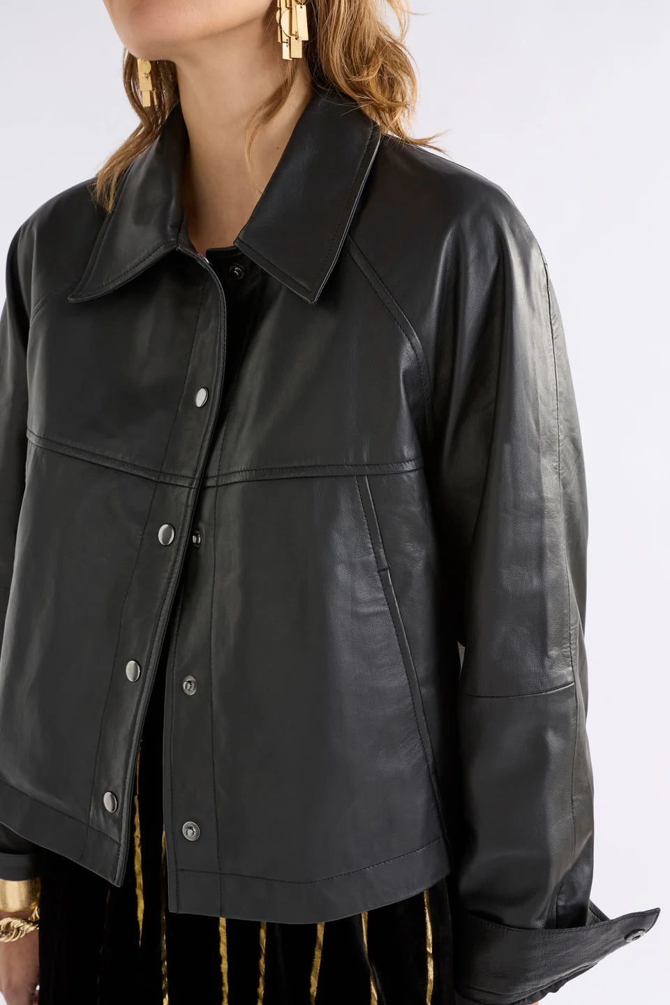 Nahka Leather Jacket - Black