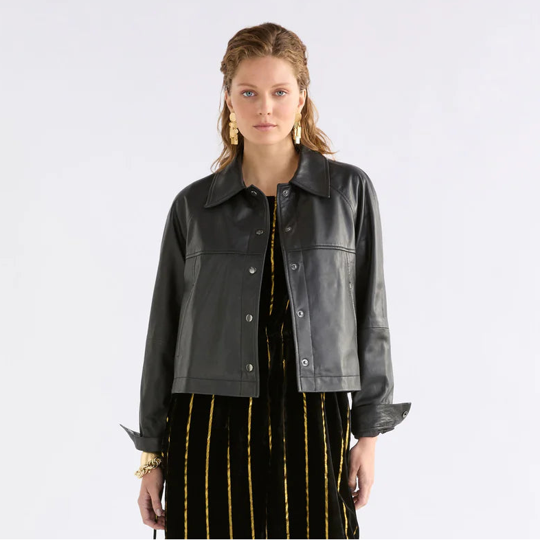 Nahka Leather Jacket - Black
