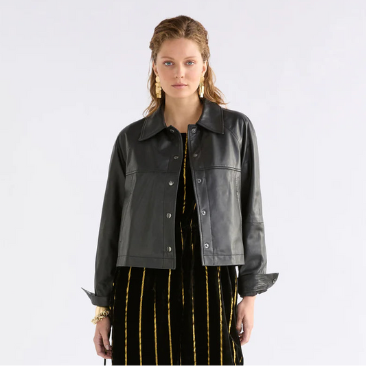 Nahka Leather Jacket - Black