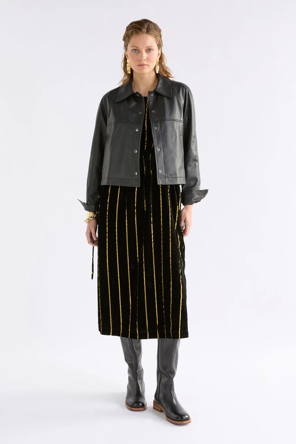 Nahka Leather Jacket - Black