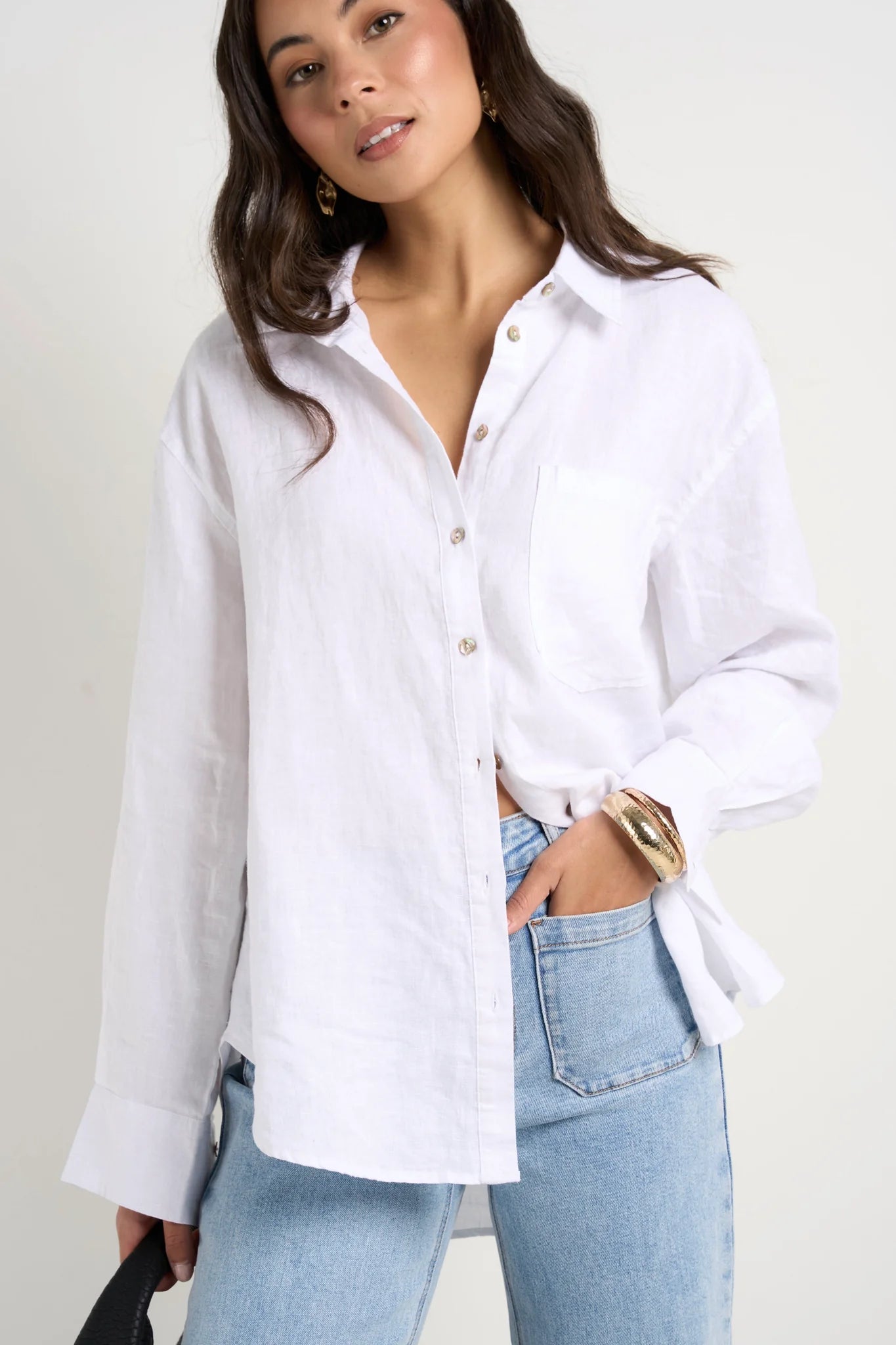 Optimum Linen Shirt - White