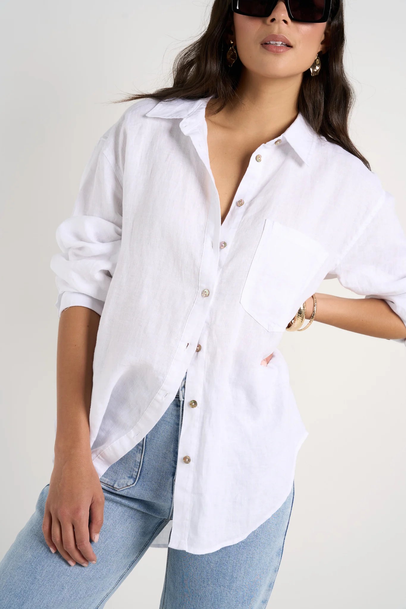 Optimum Linen Shirt - White