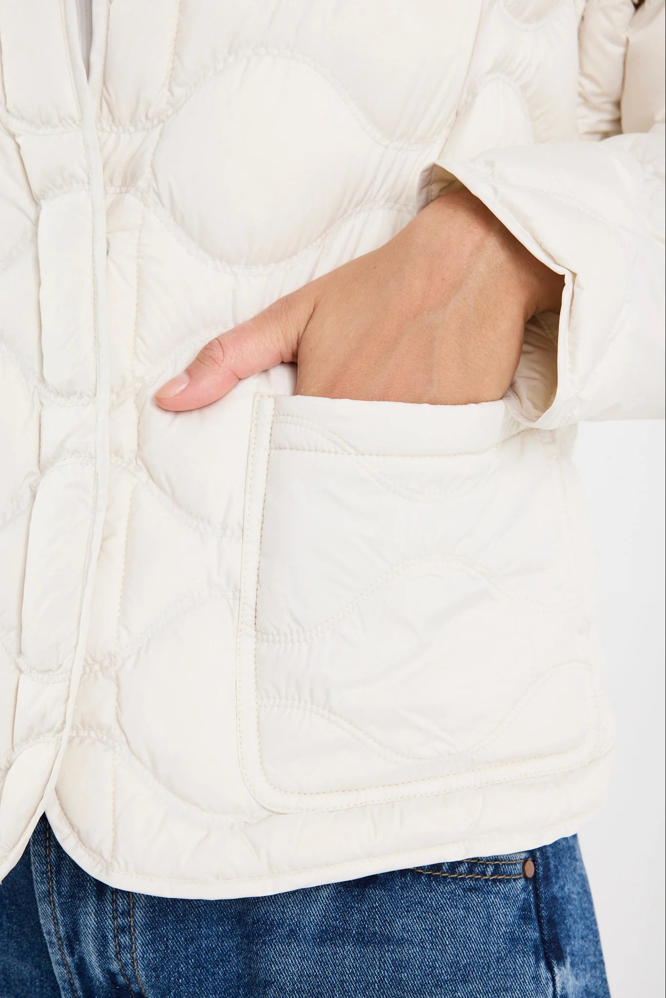 Premium Down Filled Quilted Jacket - Putty