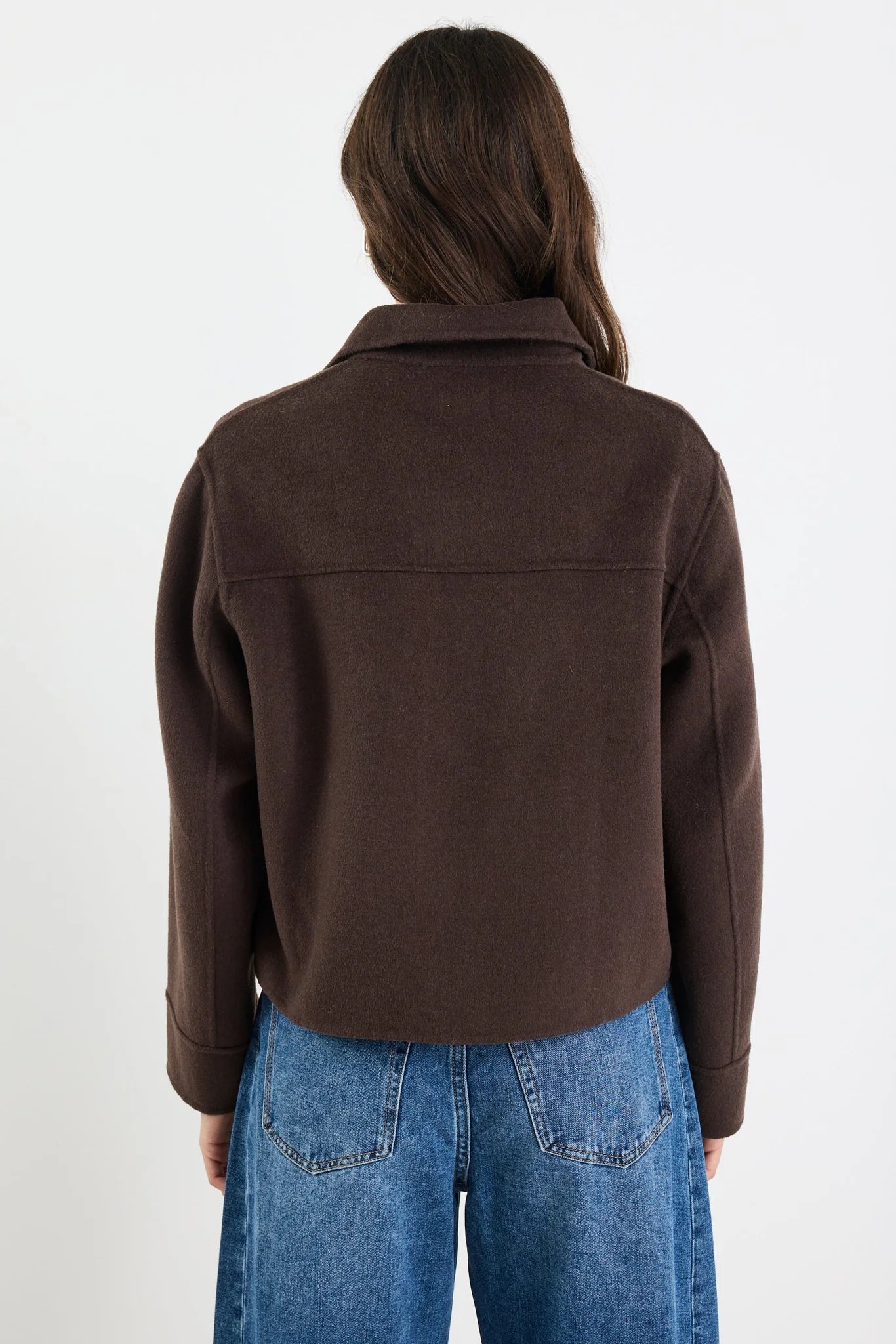 Ranger Wool Blend Jacket - Chocolate