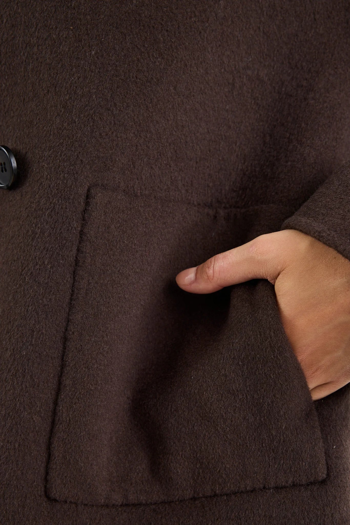 Ranger Wool Blend Jacket - Chocolate